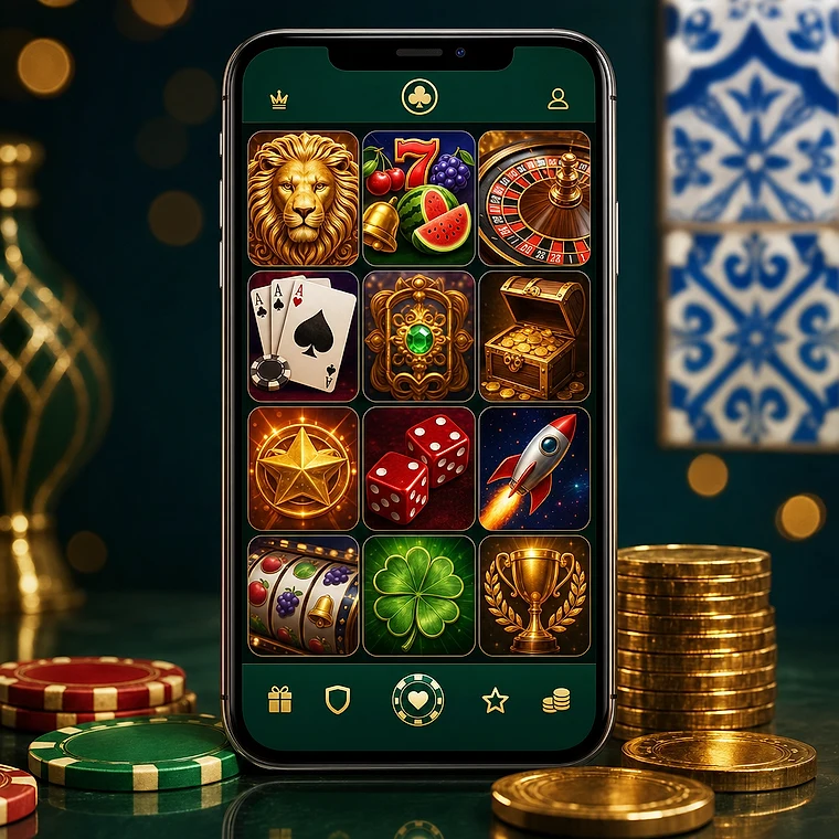 Aplicação móvel da 22Bet no ecrã de um smartphone